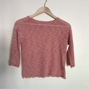 Good Luck Girl Pink Knit Top Girls Size Medium NEW